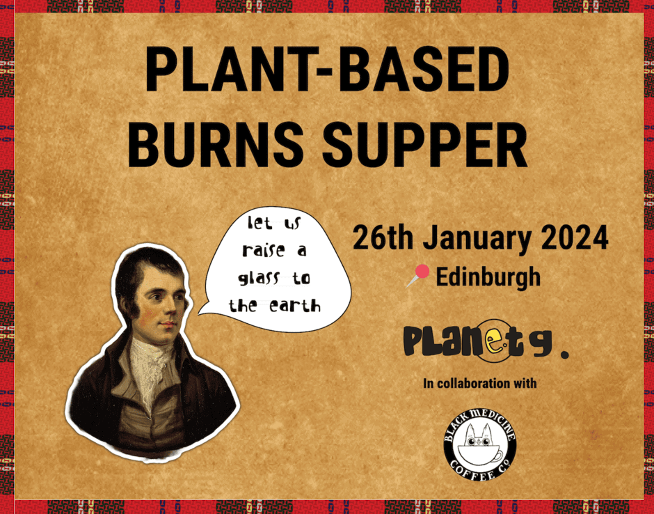 vegan burns night in edinburgh 2024