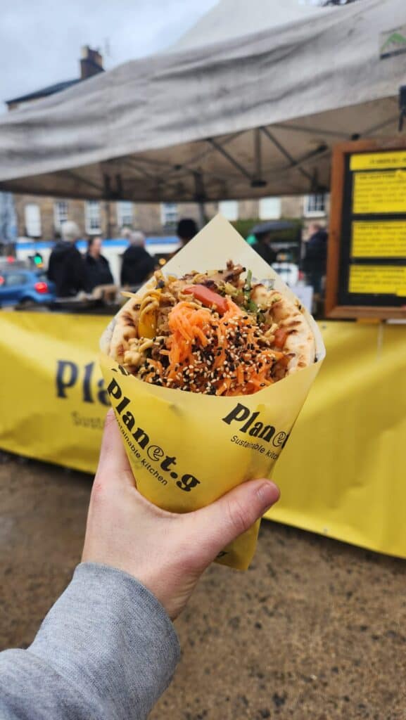 a fusion kebab, 100% plant-based